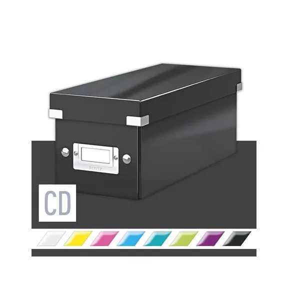 CD-doboz, LEITZ "Click&Store", fekete