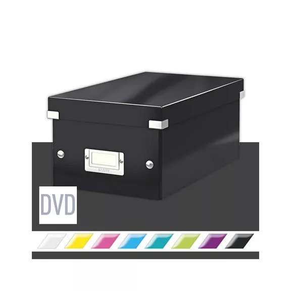 DVD-doboz, LEITZ "Click&Store", fekete