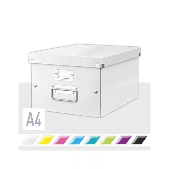 Doboz, A4 méret, LEITZ "Click&Store", fehér
