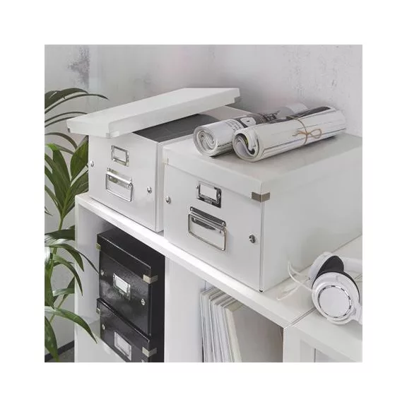 Doboz, A4 méret, LEITZ "Click&Store", fehér
