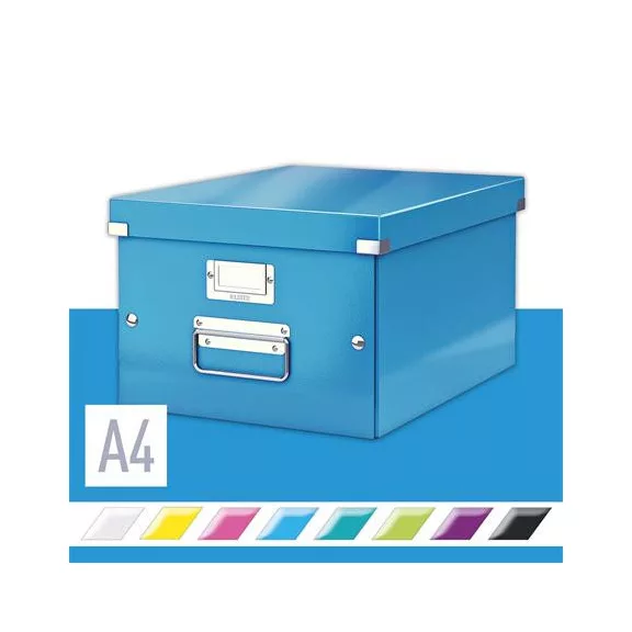Doboz, A4 méret, LEITZ "Click&Store", kék