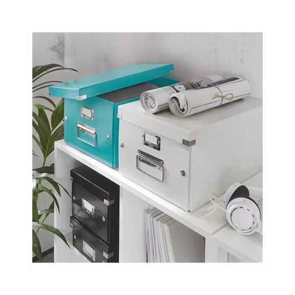 Doboz, A4 méret, LEITZ "Click&Store", jégkék