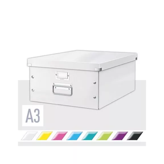 Doboz, A3 méret, LEITZ "Click&Store", fehér