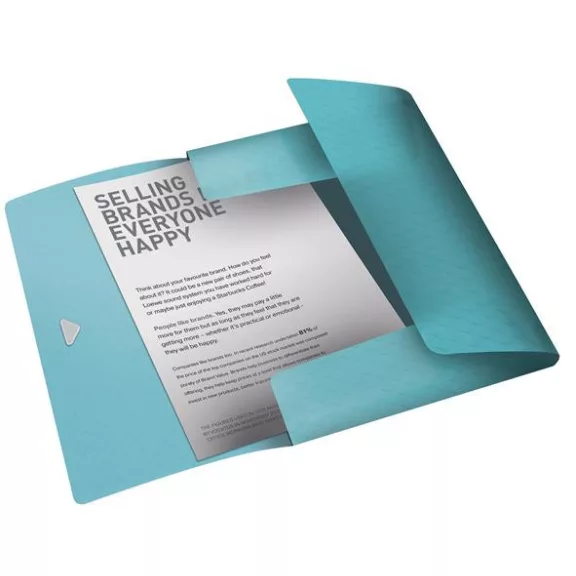 Gumis mappa, 15 mm, PP, A4, ESSELTE "Colour'Breeze", kék