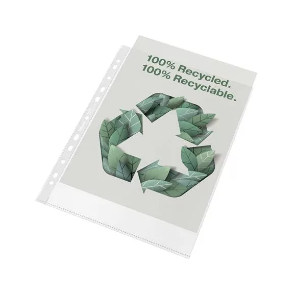 Genotherm, lefűzhető, A4, 70 mikron, narancsos felület, ESSELTE "Recycled"