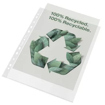   Genotherm, lefűzhető, A4 Maxi, 70 mikron, narancsos felület, ESSELTE "Recycled"