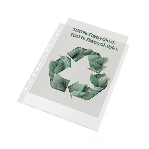 Genotherm, lefűzhető, A4 Maxi, 70 mikron, narancsos felület, ESSELTE "Recycled"