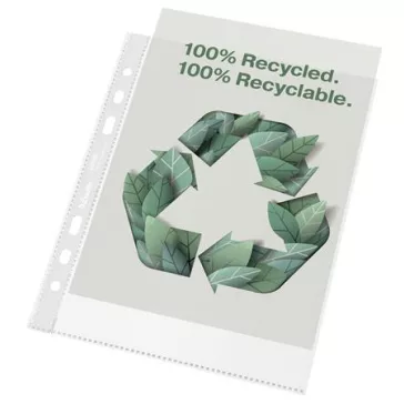   Genotherm, lefűzhető, A5, 70 mikron, narancsos felület, ESSELTE "Recycled"