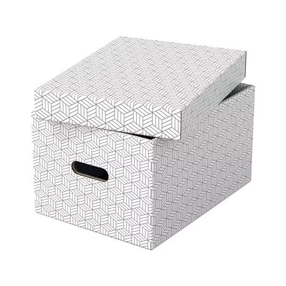 Tárolódoboz, M méret, ESSELTE "Home", fehér