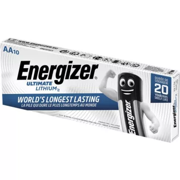   Elem, AA ceruza, 10 db, lítium, ENERGIZER "Ultimate Lithium"