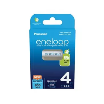   Tölthető elem, AAA mikro, 4x800 mAh Ni-MH, PANASONIC "Eneloop"