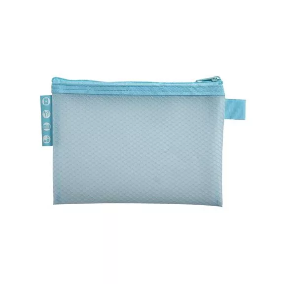 Rendszerező tasak, cipzáras, hálós, A6, EXACOMPTA "Chromaline Pastel", vegyes színek