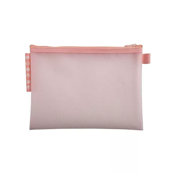 Rendszerező tasak, cipzáras, hálós, A5, EXACOMPTA "Chromaline Pastel", vegyes színek