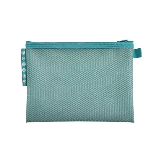 Rendszerező tasak, cipzáras, hálós, A5, EXACOMPTA "Chromaline Pastel", vegyes színek