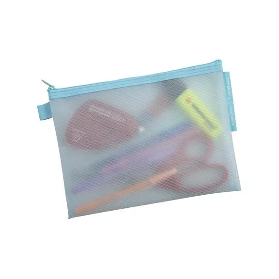 Rendszerező tasak, cipzáras, hálós, A5, EXACOMPTA "Chromaline Pastel", vegyes színek