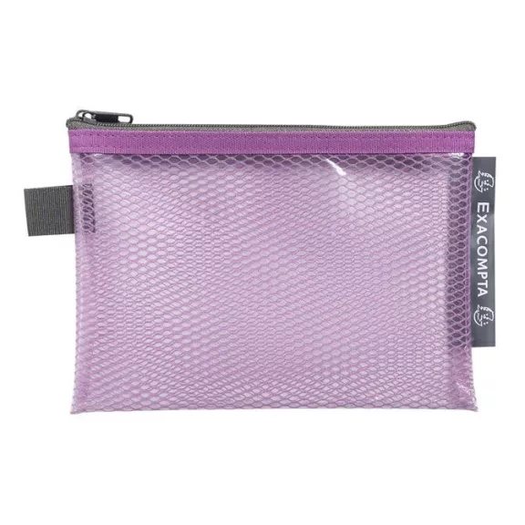 Rendszerező tasak, cipzáras, hálós, A6, EXACOMPTA "Pop'NCo", vegyes