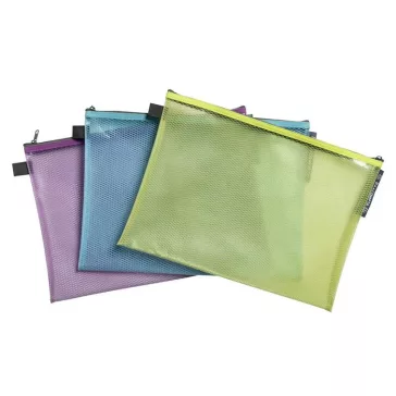   Rendszerező tasak, cipzáras, hálós, A4, EXACOMPTA "Pop'NCo", vegyes