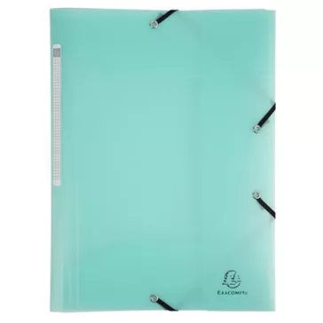   Gumis mappa, PP, A4, EXACOMPTA "Chromaline Pastel", zöld
