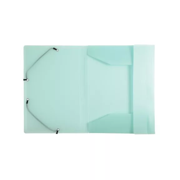 Gumis mappa, PP, A4, EXACOMPTA "Chromaline Pastel", zöld