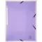 Gumis mappa, PP, A4, EXACOMPTA "Chromaline Pastel", lila
