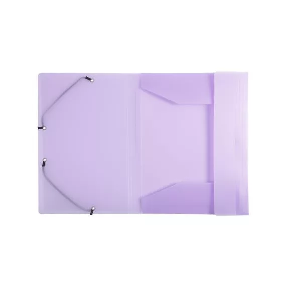 Gumis mappa, PP, A4, EXACOMPTA "Chromaline Pastel", lila