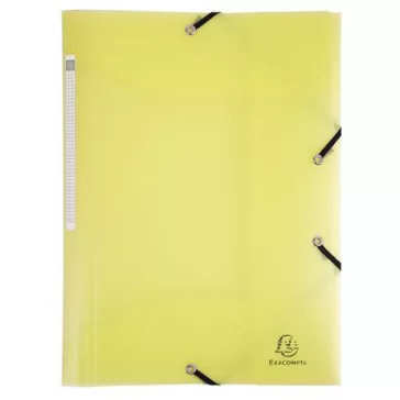  Gumis mappa, PP, A4, EXACOMPTA "Chromaline Pastel", sárga