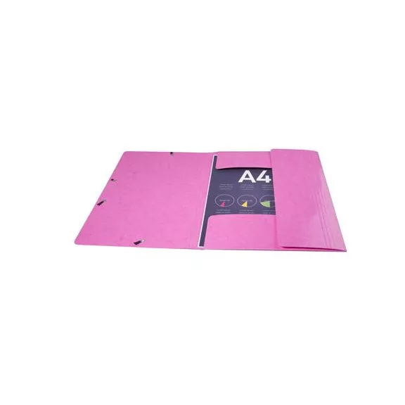 Gumis mappa, karton, A4, EXACOMPTA "Iderama", pink