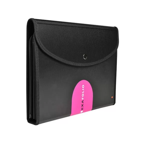 Konferencia mappa, A4, PP, patentos, EXACOMPTA "ExaFolio®", fekete