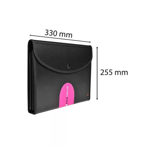 Konferencia mappa, A4, PP, patentos, EXACOMPTA "ExaFolio®", fekete