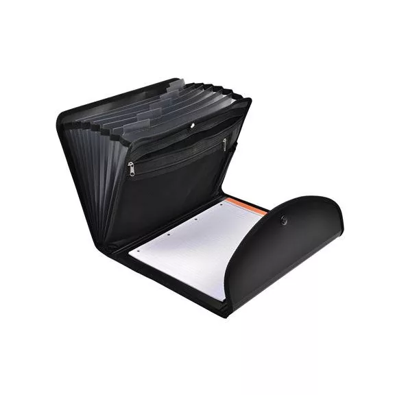 Konferencia mappa, A4, PP, patentos, EXACOMPTA "ExaFolio®", fekete