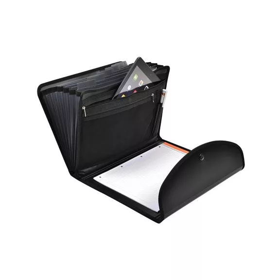 Konferencia mappa, A4, PP, patentos, EXACOMPTA "ExaFolio®", fekete