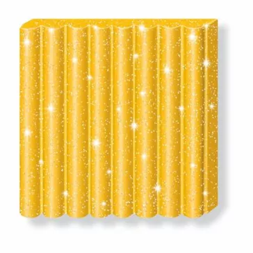   Gyurma, 57 g, égethető, FIMO "Effect", csillámos arany