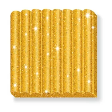   Gyurma, 42 g, égethető, FIMO "Kids", glitteres arany