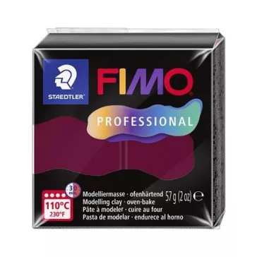   Gyurma, 57 g, égethető, FIMO "Professional", bordeaux