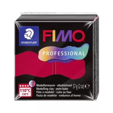   Gyurma, 57 g, égethető, FIMO "Professional", kármin
