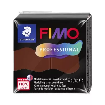   Gyurma, 57 g, égethető, FIMO "Professional", csokoládé