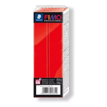   Gyurma, 454 g, égethető, FIMO "Professional", piros