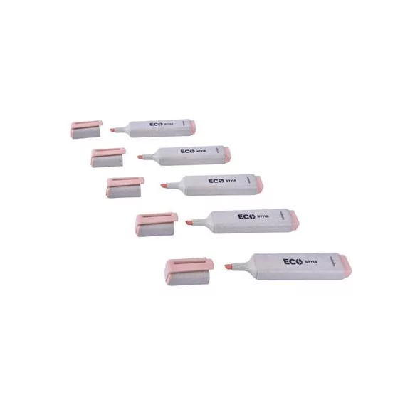 Szövegkiemelő, 1-4 mm, FLEXOFFICE "HL05 Eco Style", narancs