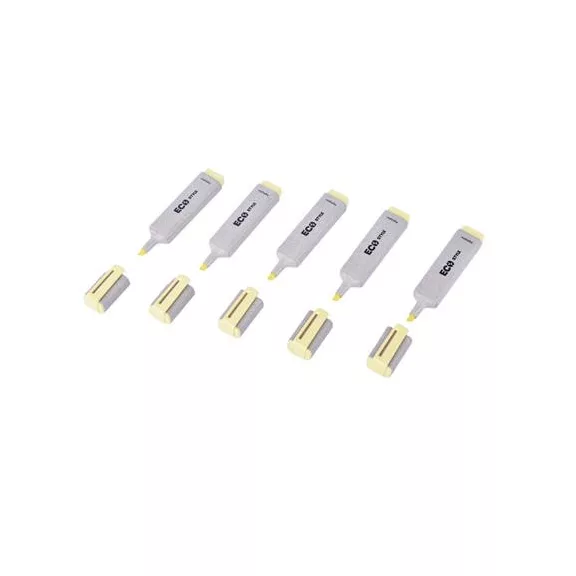 Szövegkiemelő, 1-4 mm, FLEXOFFICE "HL05 Eco Style", sárga