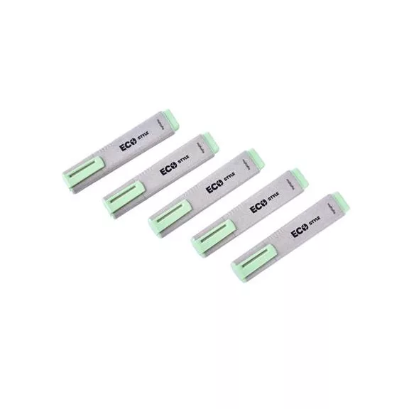 Szövegkiemelő, 1-4 mm, FLEXOFFICE "HL05 Eco Style", zöld