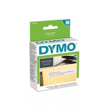   Etikett, LW nyomtatóhoz, eltávolítható, 19x51 mm, 500 db etikett, DYMO