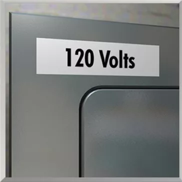   Feliratozógép szalag, vinil, 19 mm x 5,5 m, DYMO "Rhino", fehér-fekete