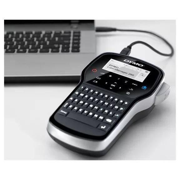 Elektromos feliratozógép, DYMO "LM 280" készlet táskában