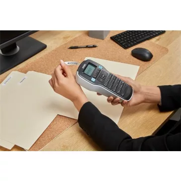   Elektromos feliratozógép, DYMO "LM 160", fekete, + 3 db D1 szalag