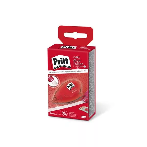 Ragasztó roller, utántölthető, tartós, 8,4 mm x 16 m, HENKEL
