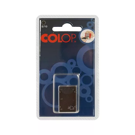 Bélyegző cserepárna, 2 db/bliszter, COLOP "E/10", fekete