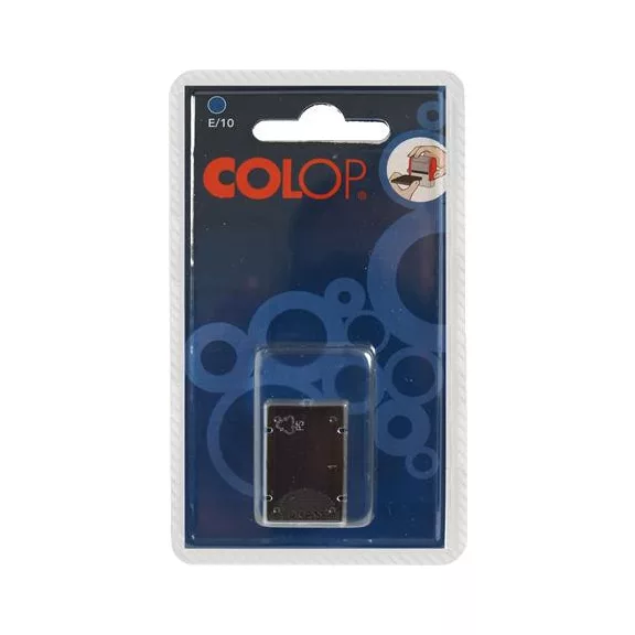 Bélyegző cserepárna, 2 db/bliszter, COLOP "E/10", kék
