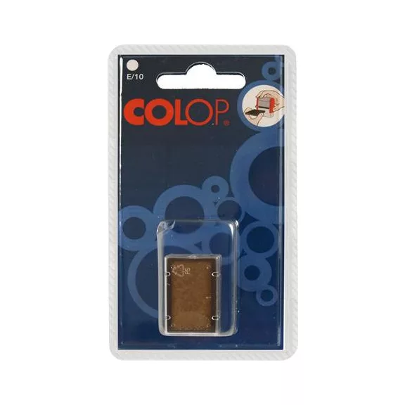 Bélyegző cserepárna, 2 db/bliszter, COLOP "E/10", natúr