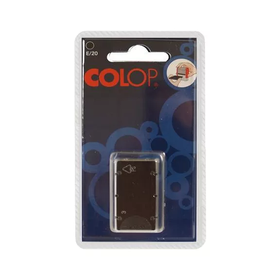 Bélyegző cserepárna, 2 db/bliszter, COLOP "E/20", fekete