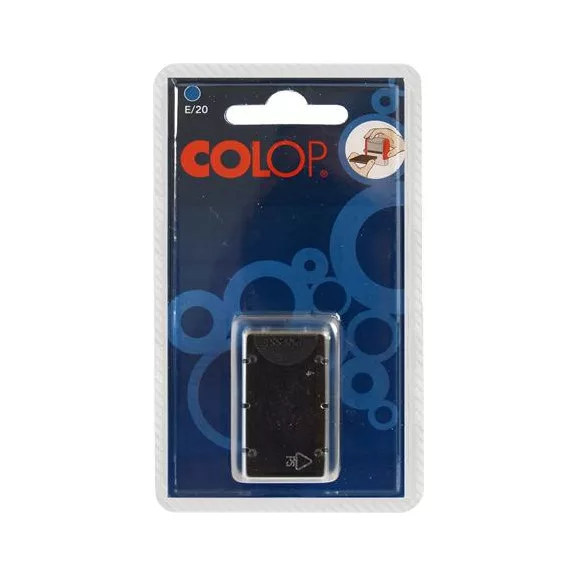 Bélyegző cserepárna, 2 db/bliszter, COLOP "E/20", kék